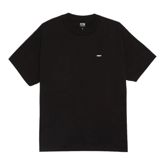 T-Shirt Obey Icon Stencil Flame Tee - Black
