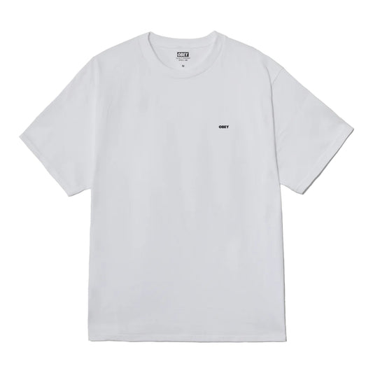 T-Shirt Obey Icon Stencil Flame Tee - White