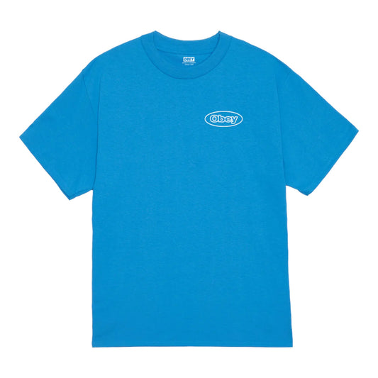 T-Shirt Obey Reaction Tee - Azure Blue Francis Concept