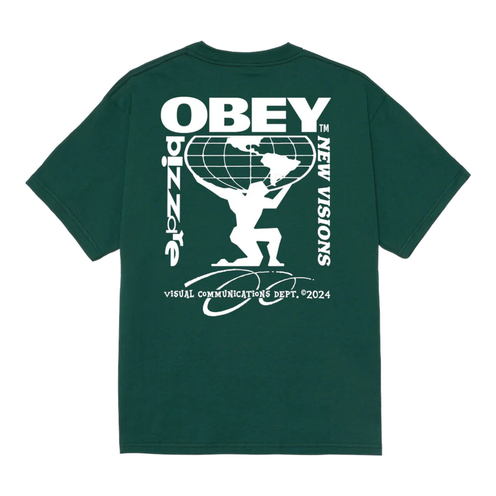 T-Shirt Obey Bizzarre New Visions Tee - Rain Forest Francis Concept