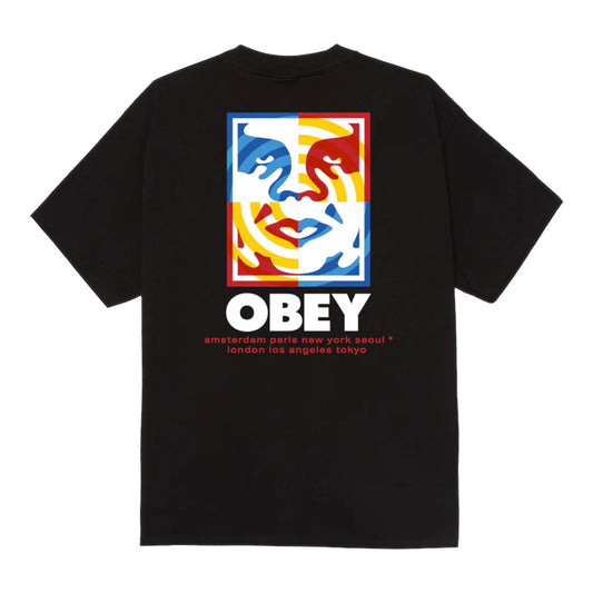 T-Shirt Obey Target Icon Tee - Black Francis Concept