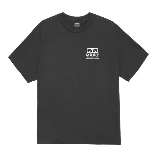 T-Shirt Obey Permission Tee - Vintage Black