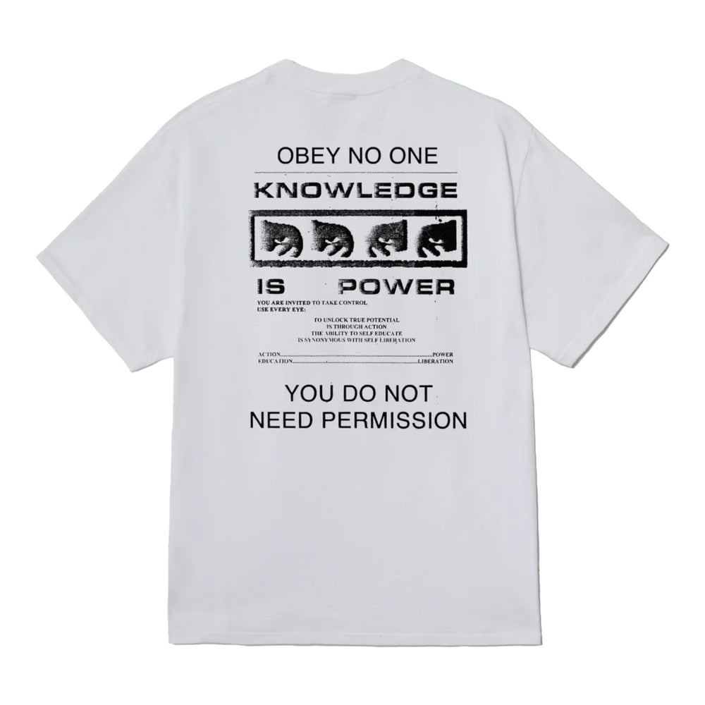 T-Shirt Obey Permission Tee - White