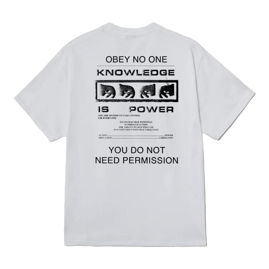 T-Shirt Obey Permission Tee - White