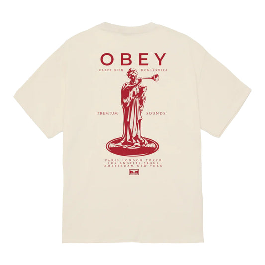 T-Shirt Obey Premium Sounds Tee - Cream Francis Concept