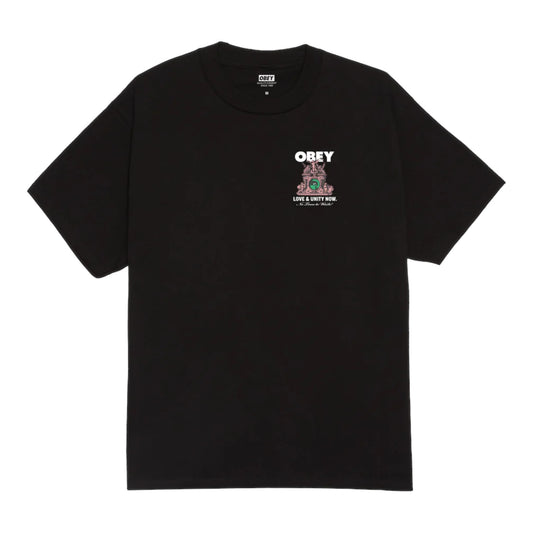 T-Shirt Obey Love & Unity Now Tee - Black Francis Concept