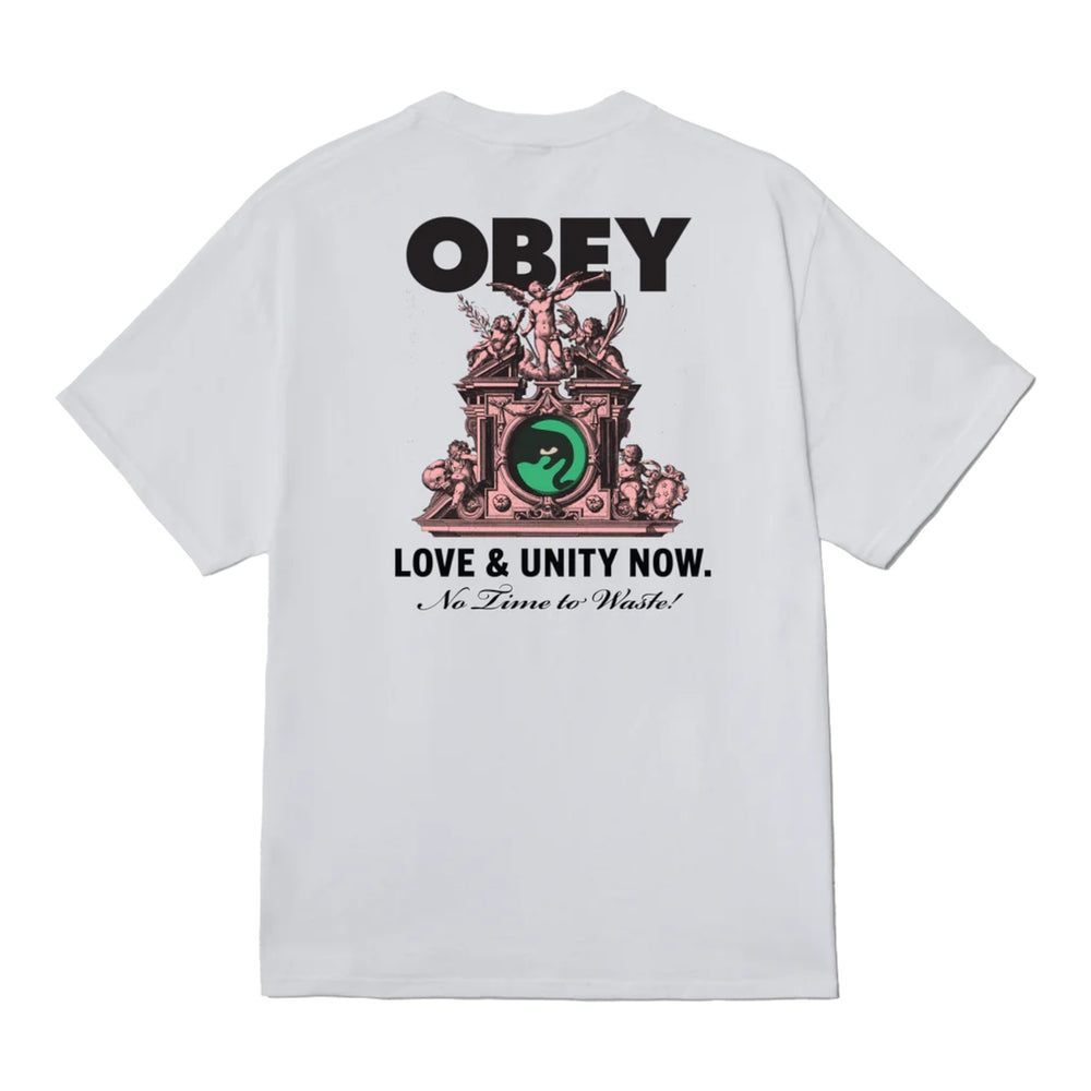 T-Shirt Obey Love & Unity Now Tee - White Francis Concept