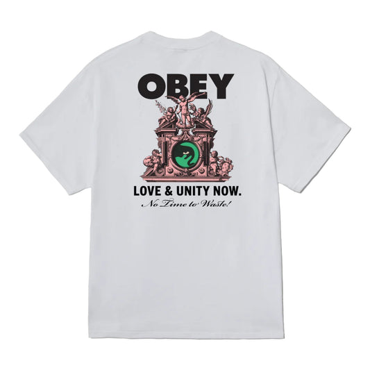 T-Shirt Obey Love & Unity Now Tee - White Francis Concept