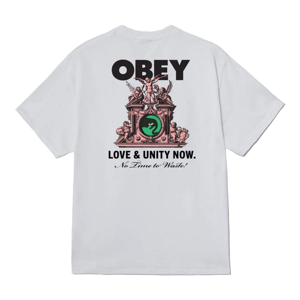 T-Shirt Obey Love & Unity Now Tee - White Francis Concept