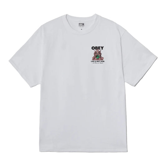 T-Shirt Obey Love & Unity Now Tee - White Francis Concept