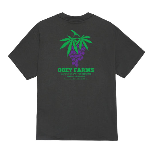 T-Shirt Obey Farms Tee - Vintage Black
