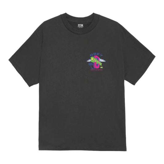 T-Shirt Obey Dream Construction Tee - Vintage Black