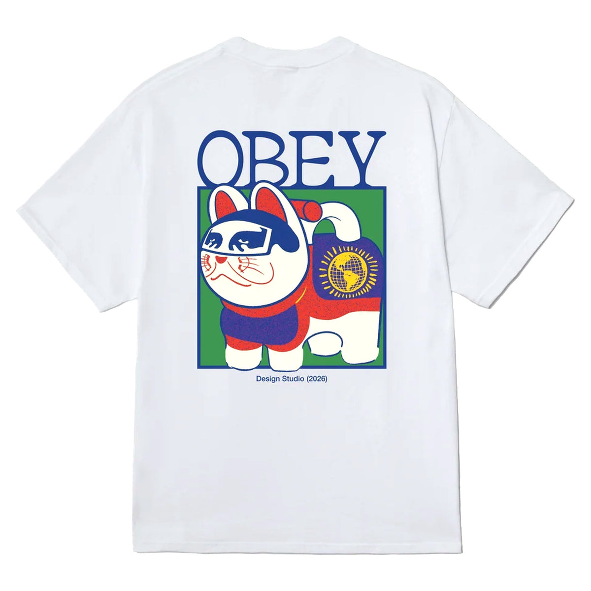 T-Shirt Obey Lucky Cat Tee - White