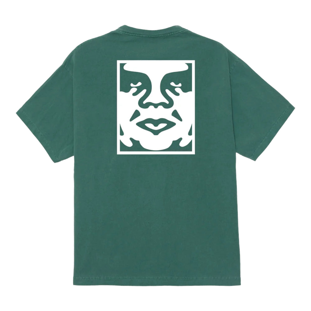 T-Shirt Obey Icon Face Tee - Pigment Rain Forest Francis Concept