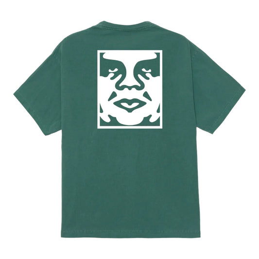 T-Shirt Obey Icon Face Tee - Pigment Rain Forest Francis Concept