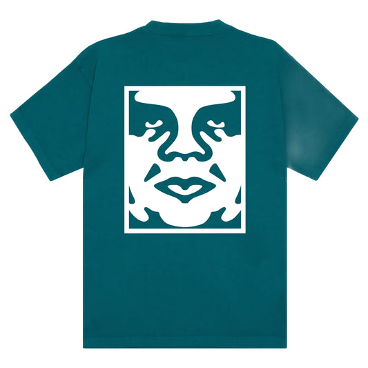 T-Shirt Obey Bold Icon Face Tee - Pigment Shade Spruce