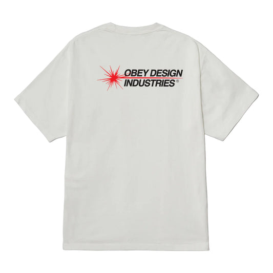T-Shirt Obey Design industries Tee - Pigment Vintage White Francis Concept