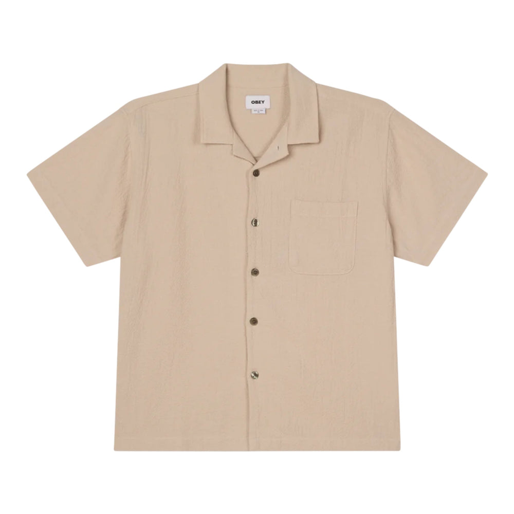 Camicia Obey Curtis Woven SS - Natural