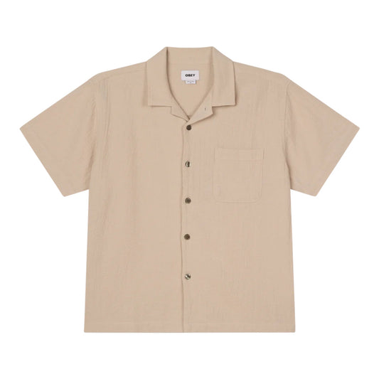 Camicia Obey Curtis Woven SS - Natural