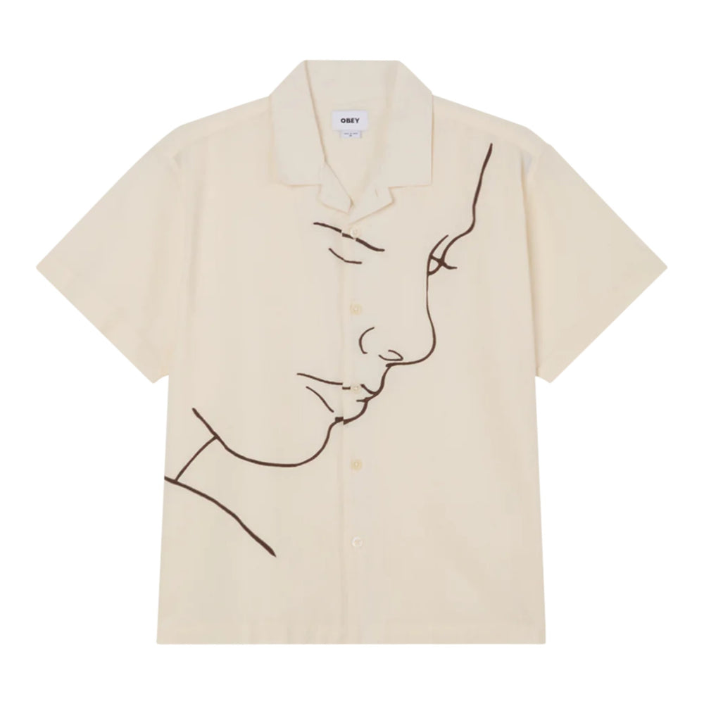 Camicia Obey Frances Woven SS - Unbleached Multi Francis Concept
