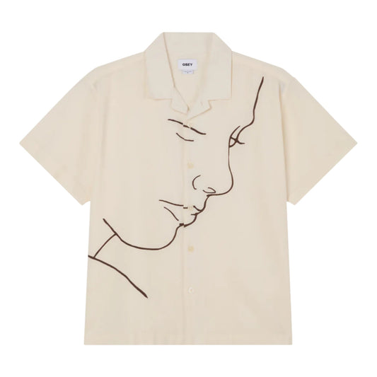 Camicia Obey Frances Woven SS - Unbleached Multi Francis Concept