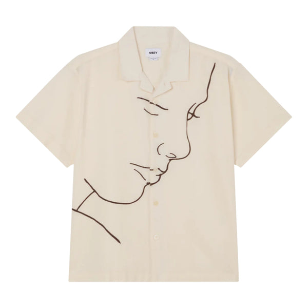 Camicia Obey Frances Woven SS - Unbleached Multi Francis Concept