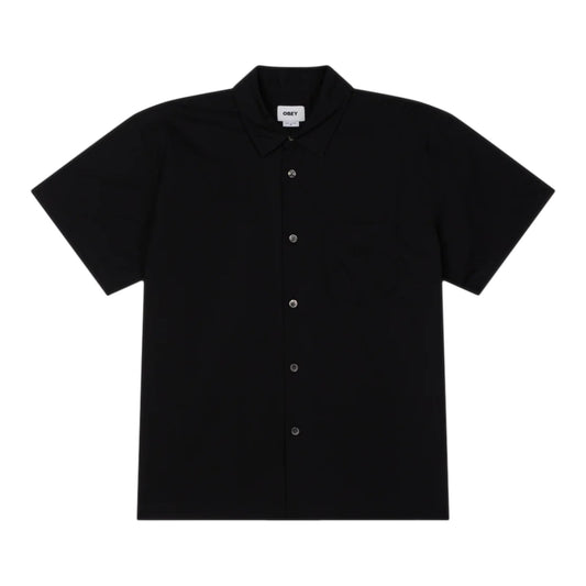 Camicia Obey Wire Woven SS - Black
