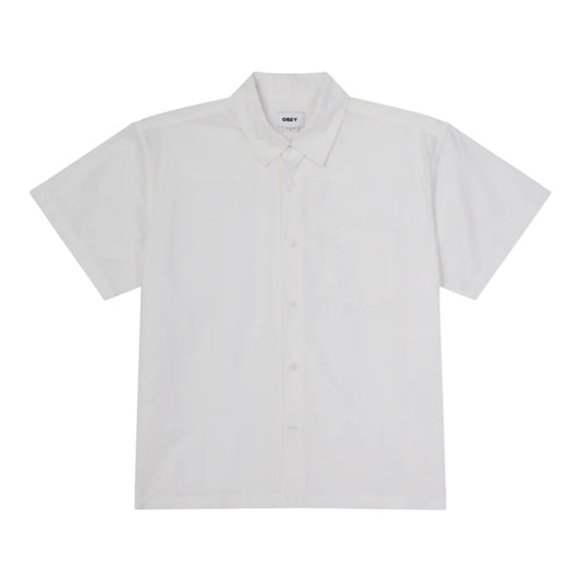 Camicia Obey Wire Woven SS - White