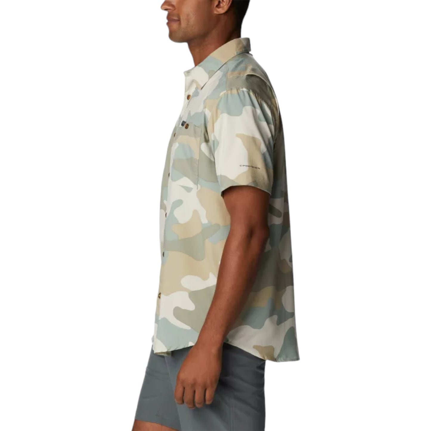 Columbia Utilizer Printed Woven Short Sleeve - Niagara Mod Camo Francis Concept