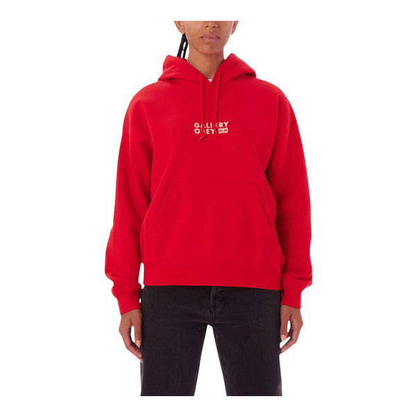 Felpa Obey Gallery Hood Fleece - Red Francis Concept