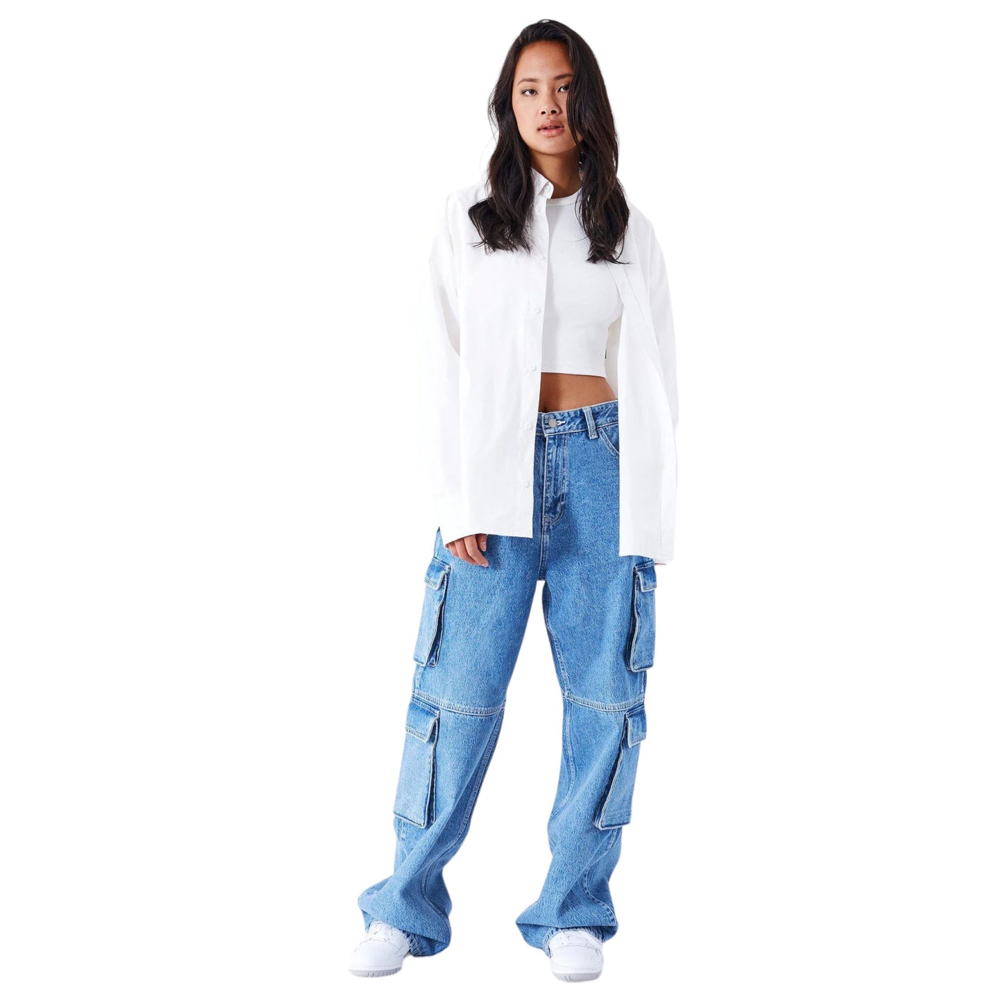 Jeans Dr. Denim Donna Multi Cargo - Blue - Francis Concept
