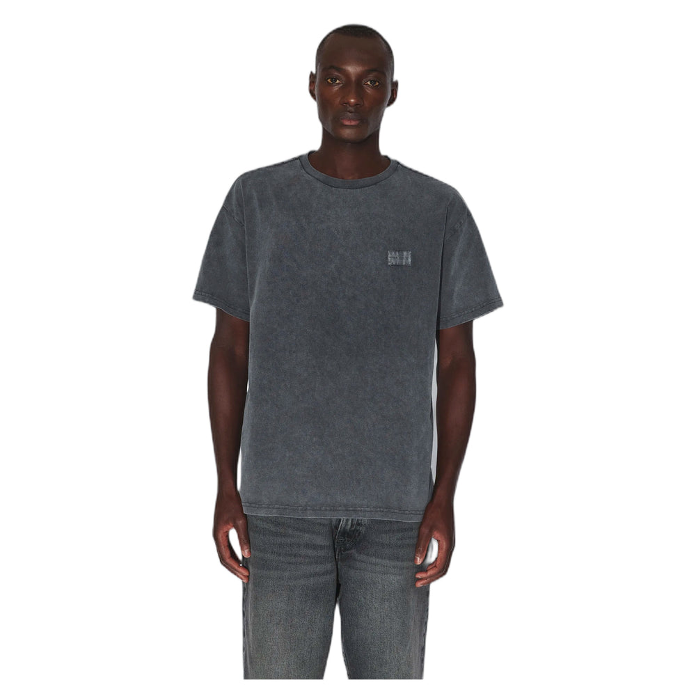 T-Shirt Dr.Denim Trooper Tee - Grey Black Overdye