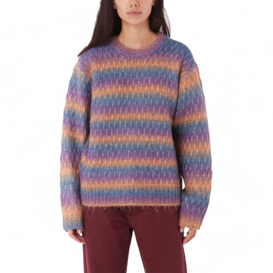 Maglione Obey Daytrip Crew Sweater - Purple Multi Francis Concept