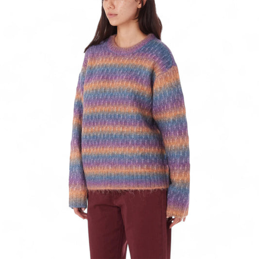 Maglione Obey Daytrip Crew Sweater - Purple Multi Francis Concept