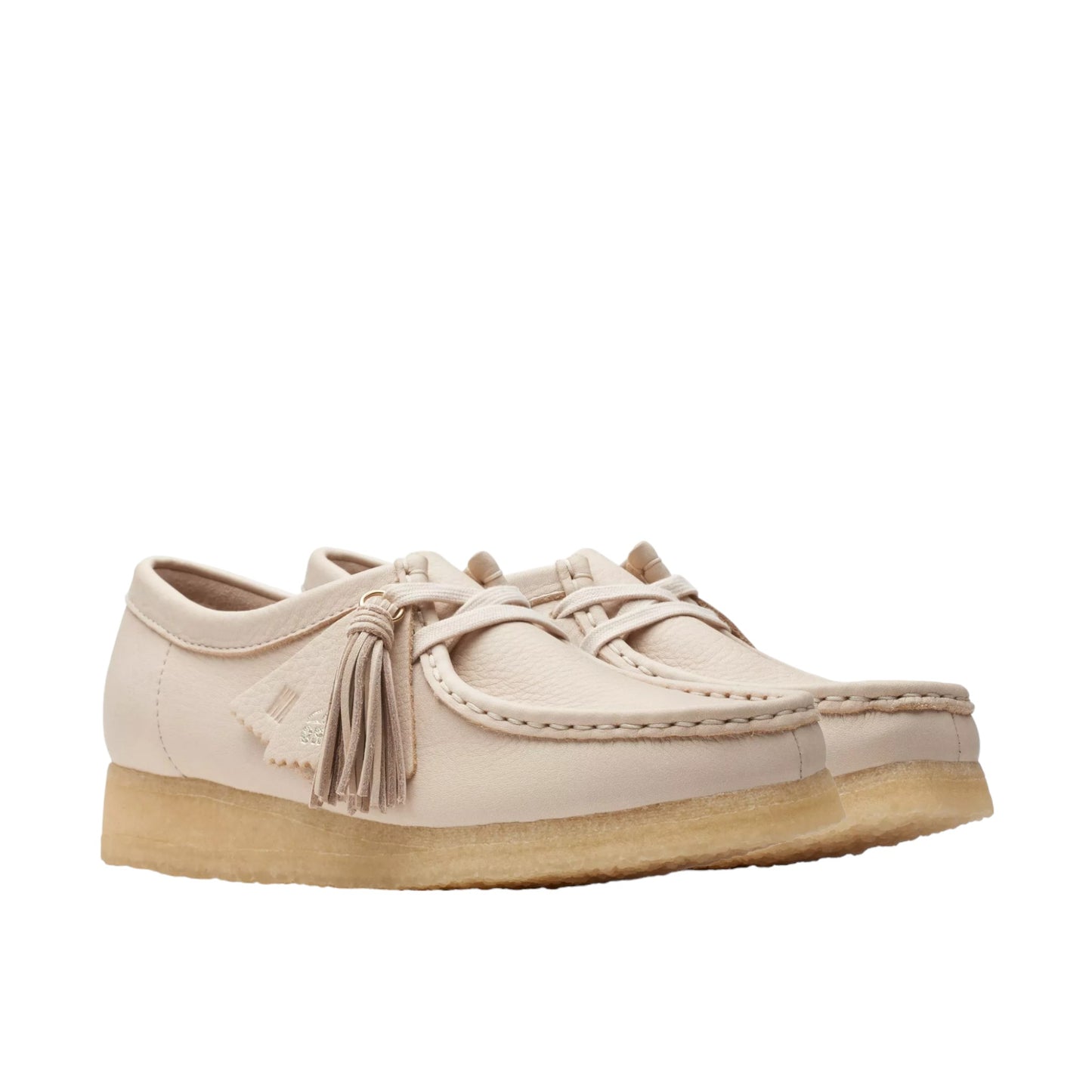 Scarpe Clarks Wallabee - Beige Leather Francis Concept