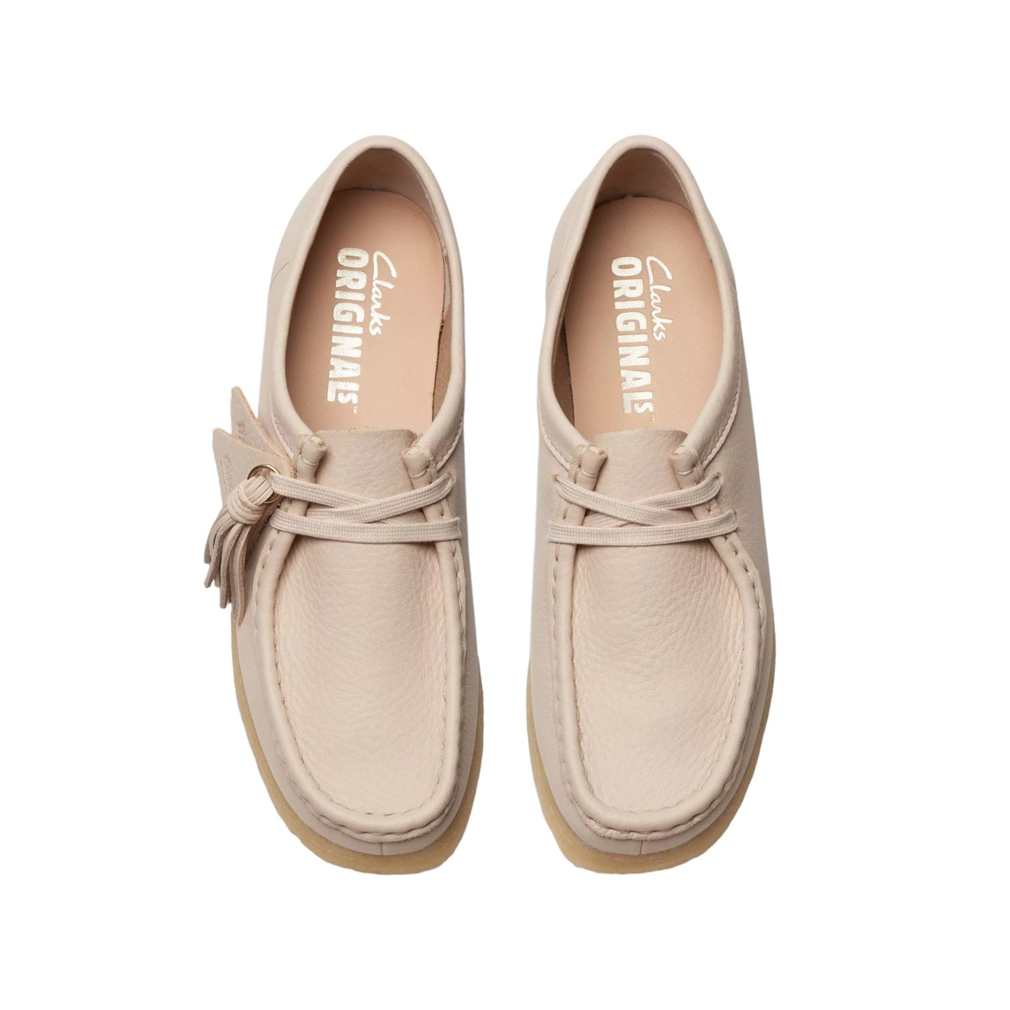 Scarpe Clarks Wallabee - Beige Leather Francis Concept