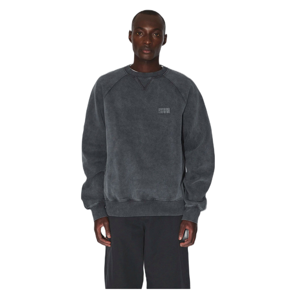 Felpa Dr.Denim Andie Sweater - Grey Black Overdye