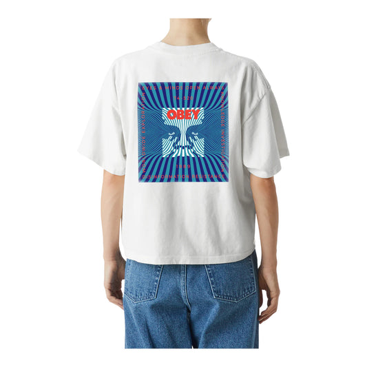 T-Shirt Obey Disiformation Resistance Tee - White Francis Concept