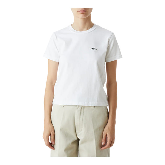 T-Shirt Obey Around The Globe Kaylin Tee - White