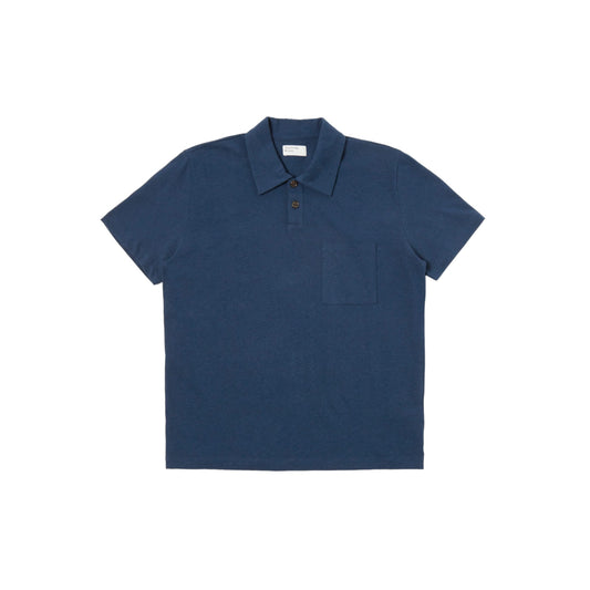 Universal Works Newlyn Polo - Navy