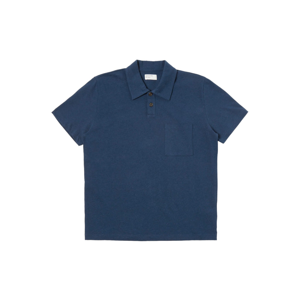 polo Uomo Universal Works Newlyn Polo - Blu Francis Concept