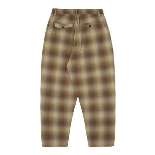 Pantalone Uomo Universal Works Check Seersucker Hi Water Trouser - Verde Francis Concept