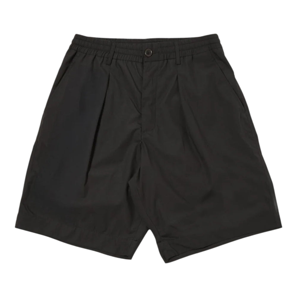 Bermuda Universal Works Pleated Track Short - Black Francis Concept