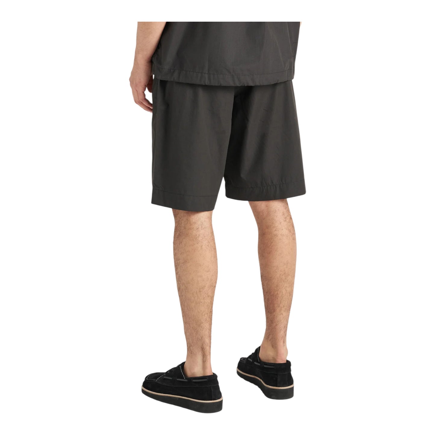 Bermuda Universal Works Pleated Track Short - Black Francis Concept