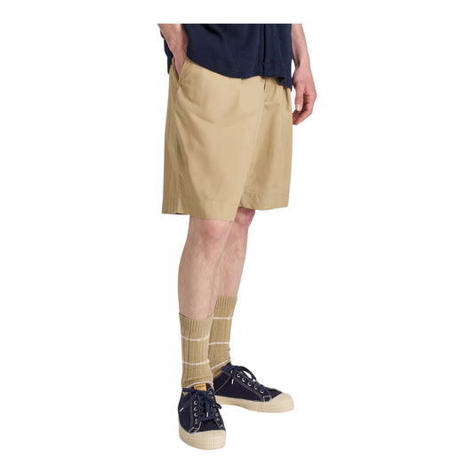 Bermuda Universal Works Pleated Track Short - Sand Francis Concept