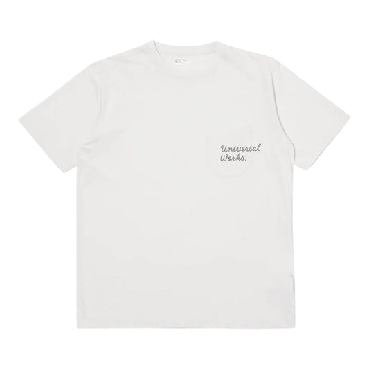 T-Shirt Universal Works Print Pocket Tee - Ecru Francis Concept