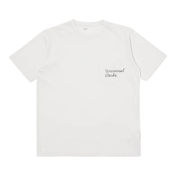 T-Shirt Universal Works Print Pocket Tee - Ecru Francis Concept