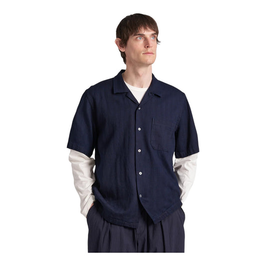 Camicia Universal Works Road Shirt - Washed Indigo Francis Concept