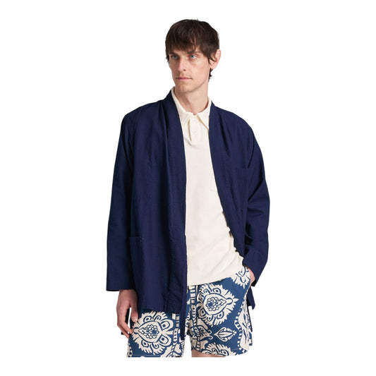 Kimono Universal Works Kyoto Work Jacket - Washed Indigo Francis Concept
