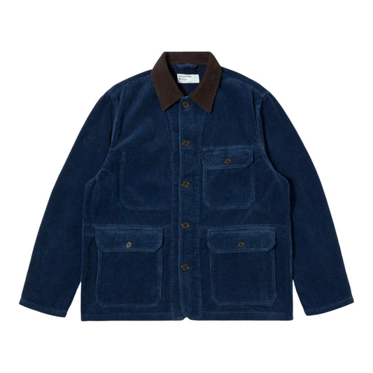 Giacca Universal Works Utility Jacket Recycled Indigo Cord - Indigo